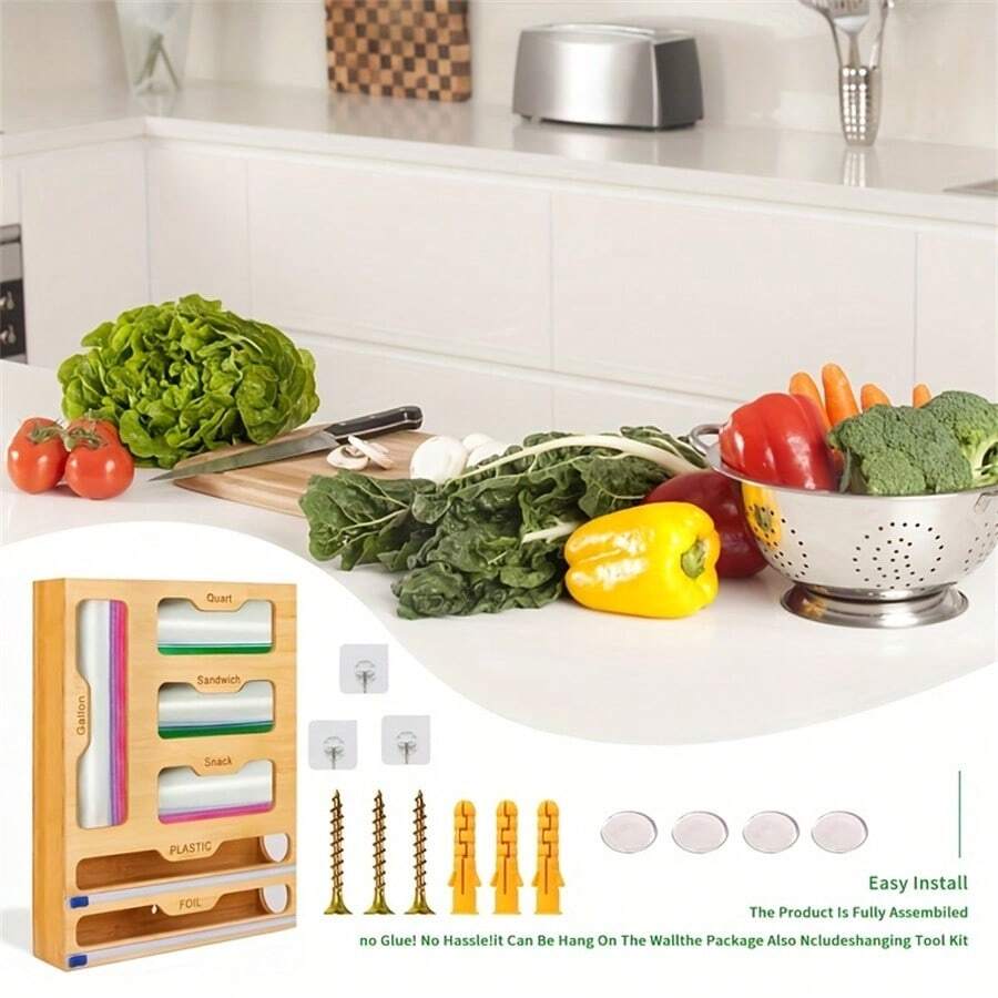 Distributeur de papier d'aluminium et de film plastique