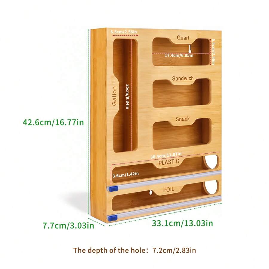 Distributeur de papier d'aluminium et de film plastique