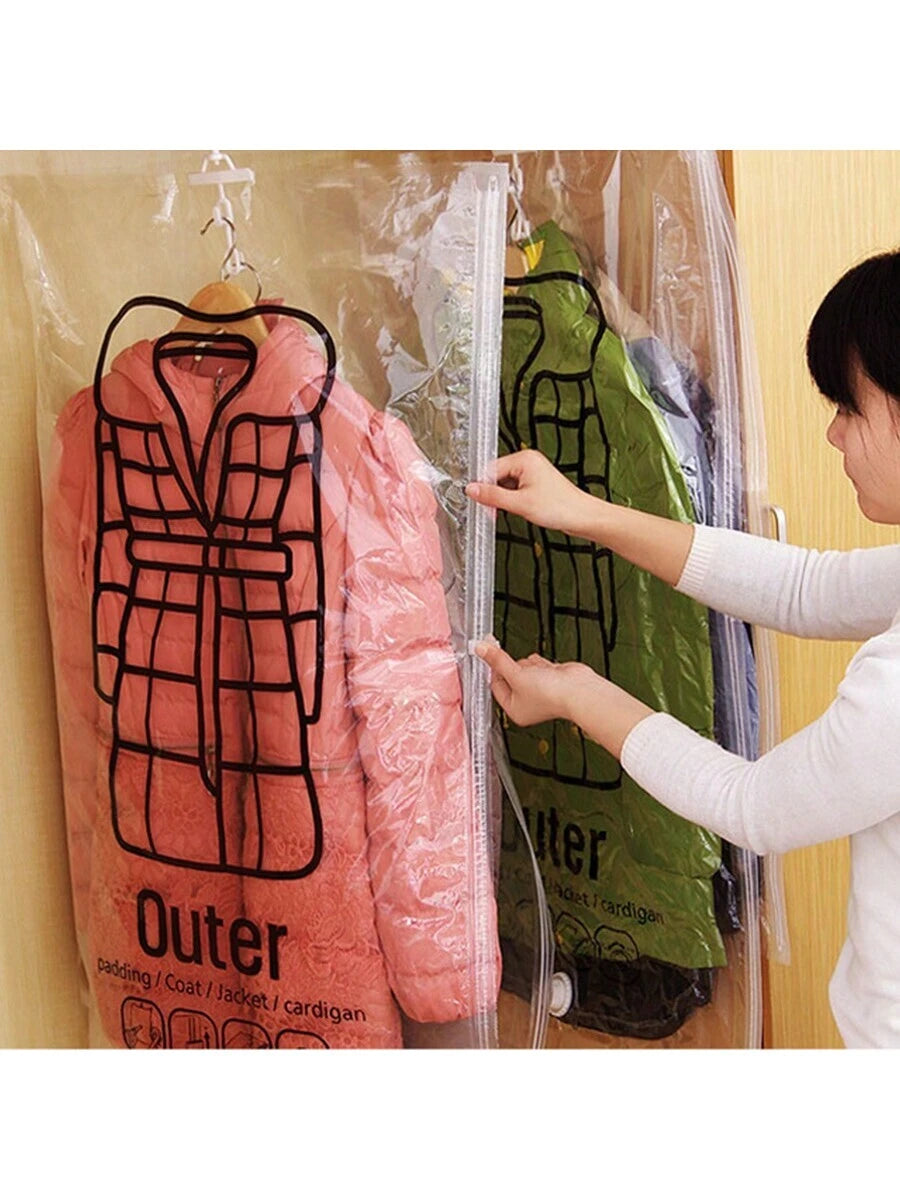 Sacs de rangement sous vide avec crochets et appareil