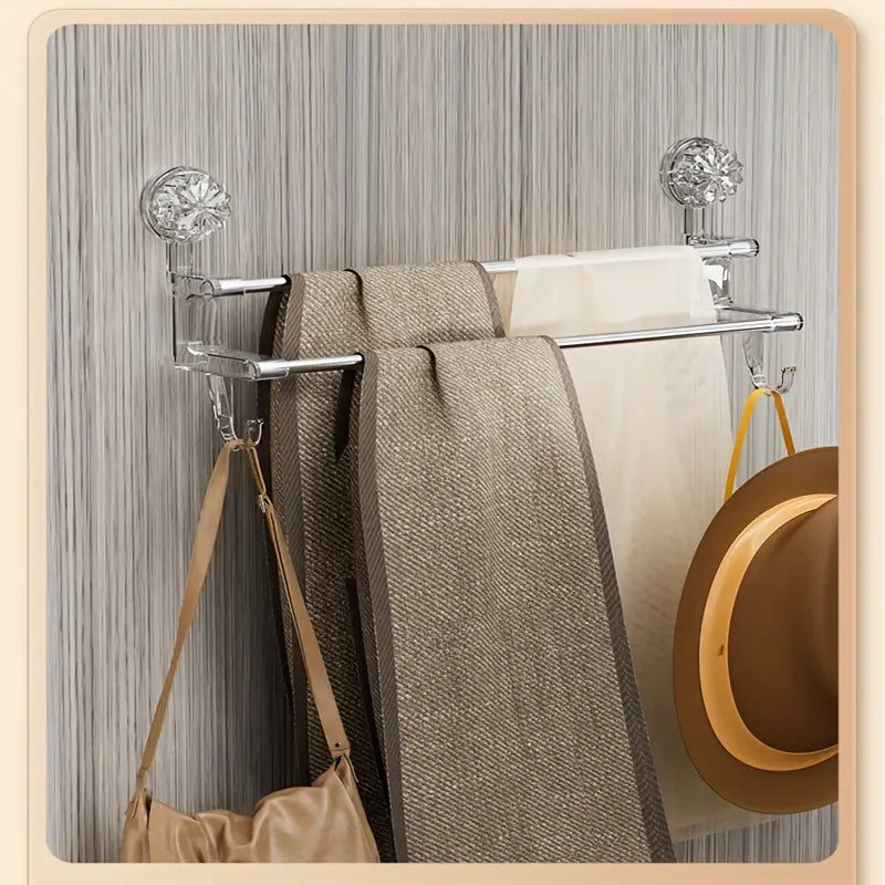 Porte-Serviettes en Acier Inoxydable avec Ventouses