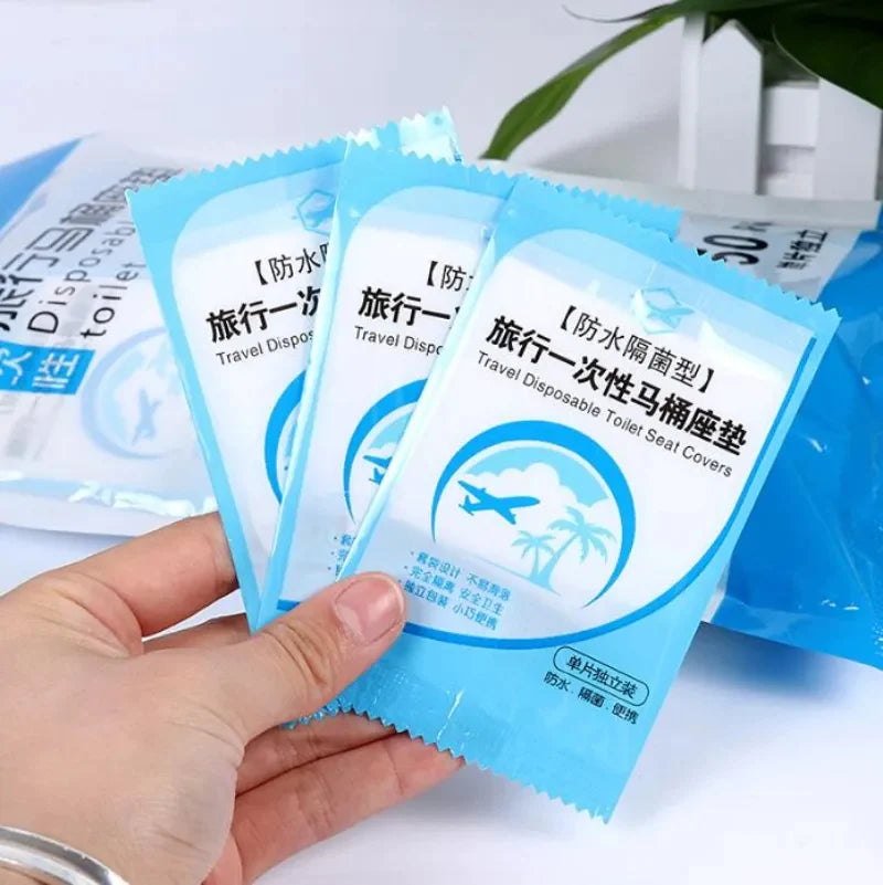 MINI SACHETS HYGIÉNIQUES PORTATIFS POUR COUVRIR LE SIÈGE DES TOILETTES