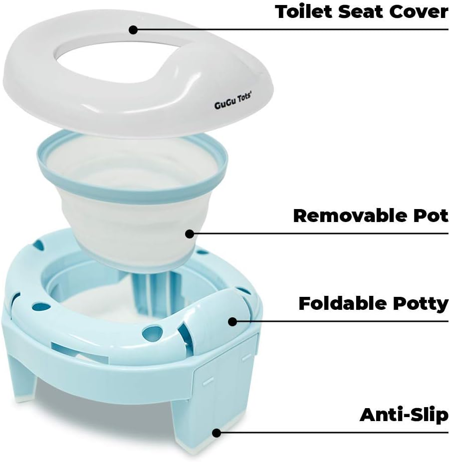 Pot portable et siège d'apprentissage avec sac de voyage gratuit pour tout-petits