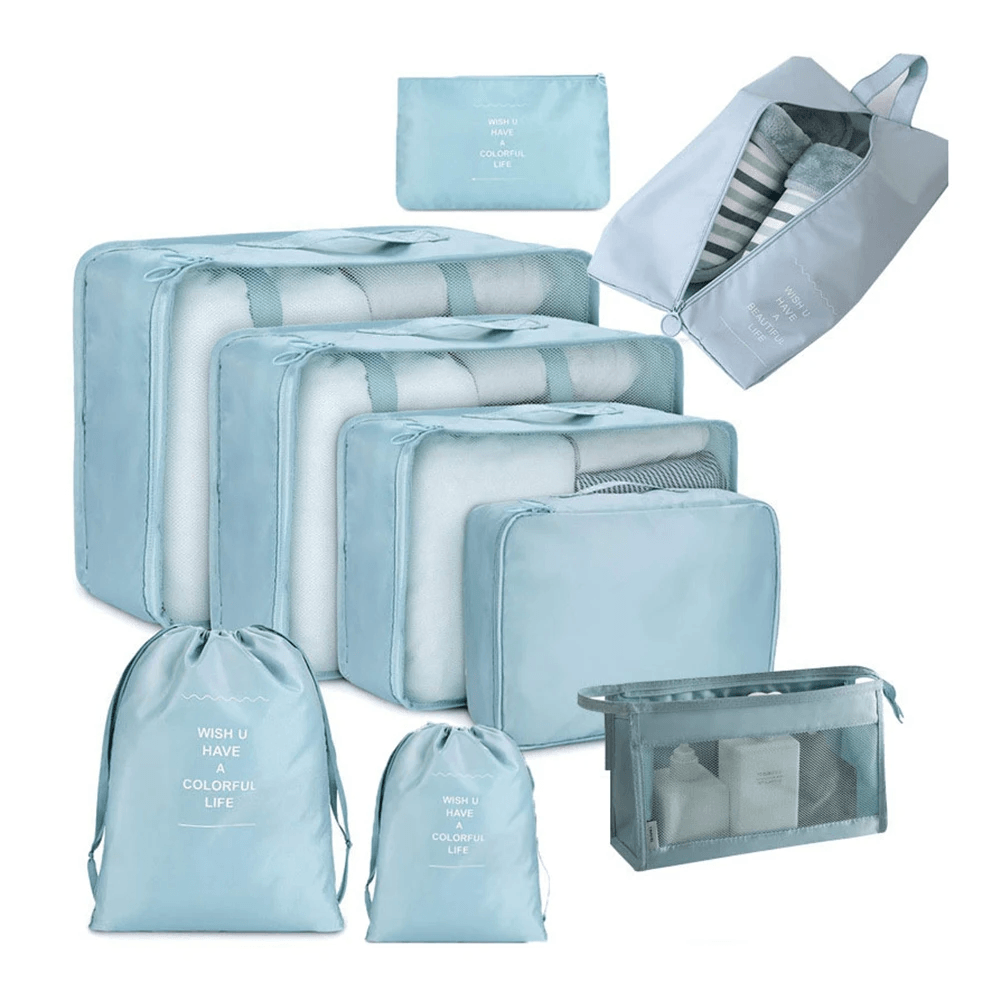 ensemble de 8 pièces organisateur sacs - Cachou
