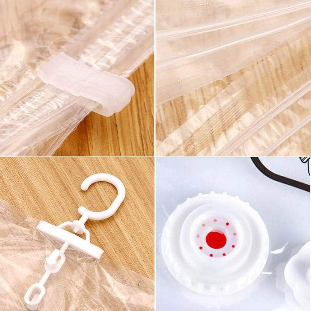 Sacs de rangement sous vide avec crochets et appareil