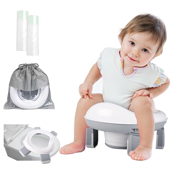 Pot portable et siège d'apprentissage avec sac de voyage gratuit pour tout-petits