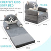 Canapé pliable en Peluche 3 en 1