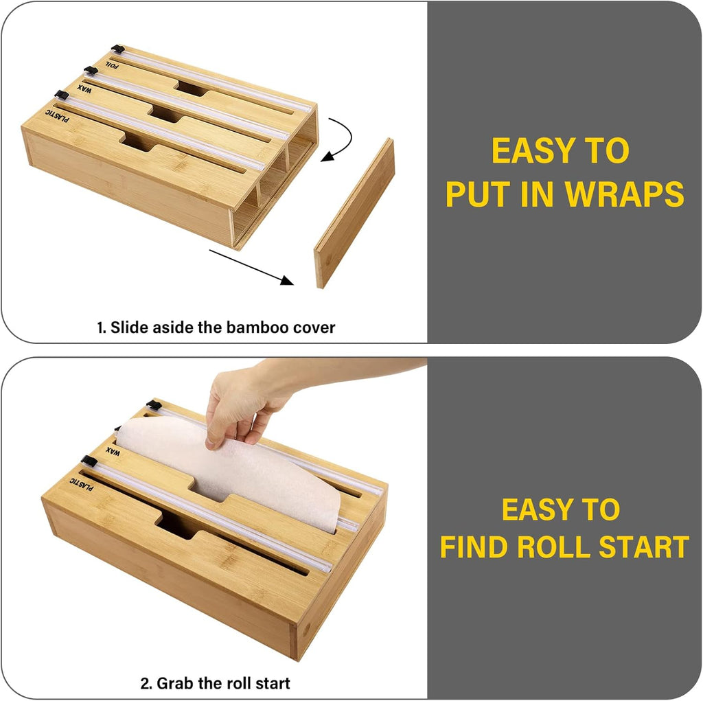 Distributeur de papier en bambou