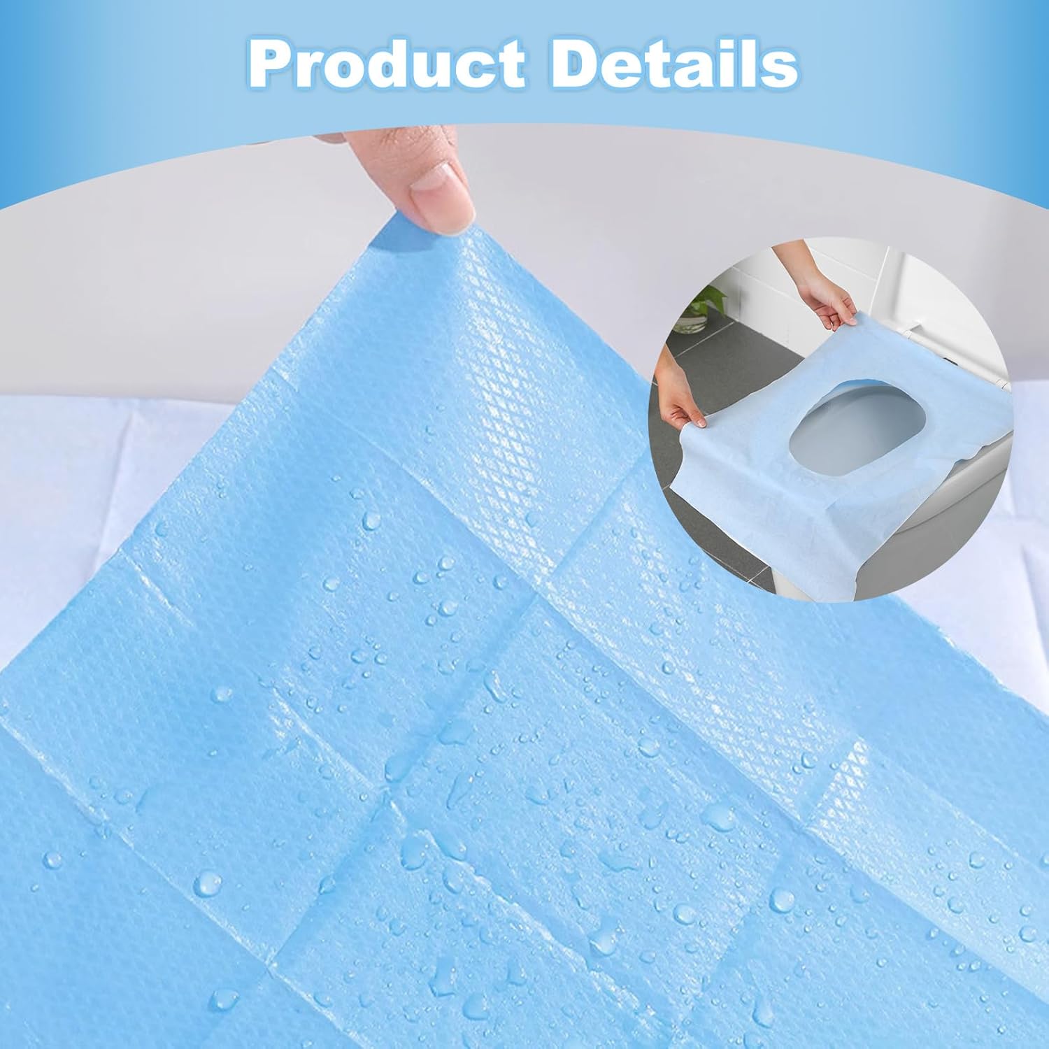 Sachets Hygiéniques portatifs Pour Couvrir Le Siège Des Toilettes.