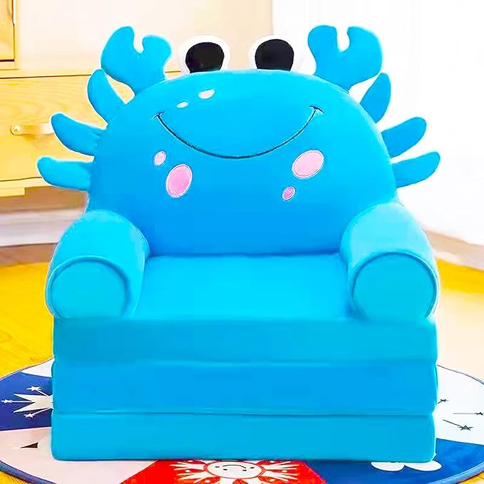 Canapé pliable en Peluche 3 en 1