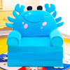 Canapé pliable en Peluche 3 en 1