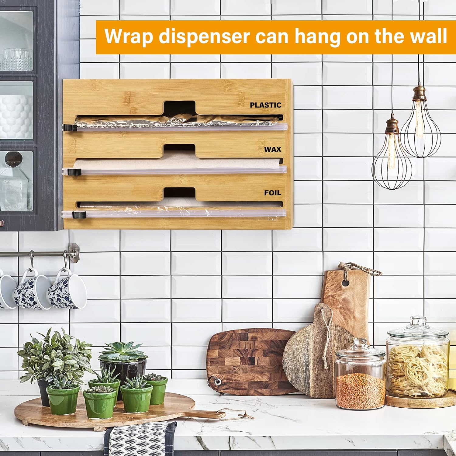 Distributeur de papier en bambou