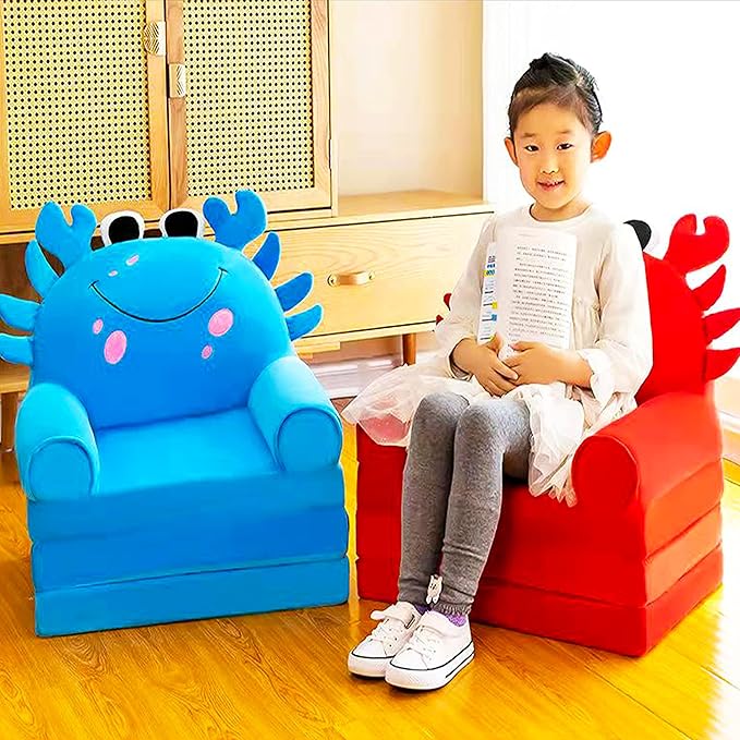Canapé pliable en Peluche 3 en 1