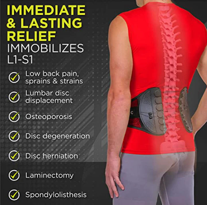 Ceinture de maintien dorsal réglable avec système de poulie pour soulager les douleurs dorsales