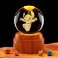 Boule de cristal 3D rotative 360° automatique