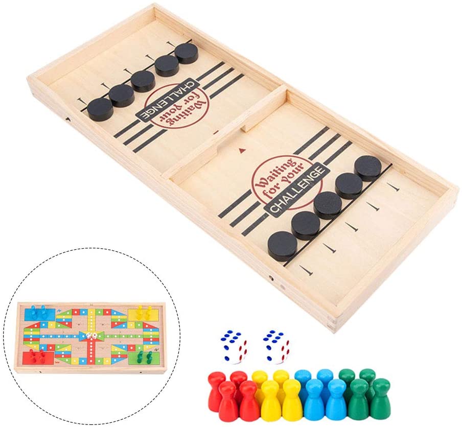 Jeu De Hockey en Bois 2 en 1